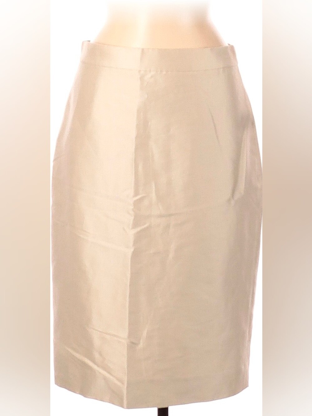 J. Crew Collwction Cream Pencil Skirt